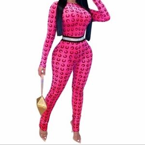 Crescent Moon Jumpsuit O Neck Long Sleeve Bodysuit